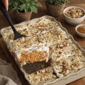 Banana Oat Breakfast Bake with Carrots and Nuts