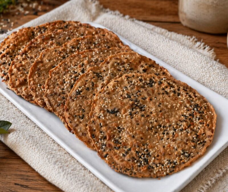 Healthy 3-Ingredient Oat Flatbread