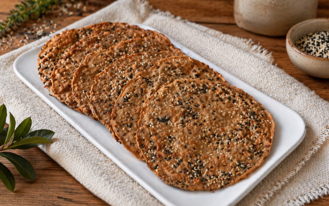 Healthy 3-Ingredient Oat Flatbread