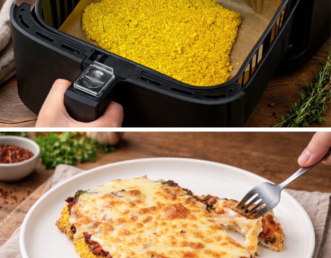 Air Fryer Chicken with Tomato Sauce & Mozzarella