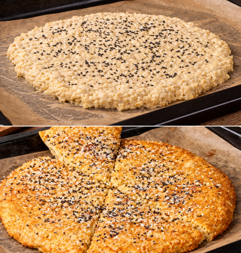 Greek Yogurt Flatbread with Mozzarella