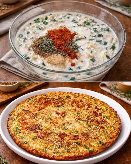 Crispy Skillet Oat & Cheese “Better‑Than‑Pizza” Slice