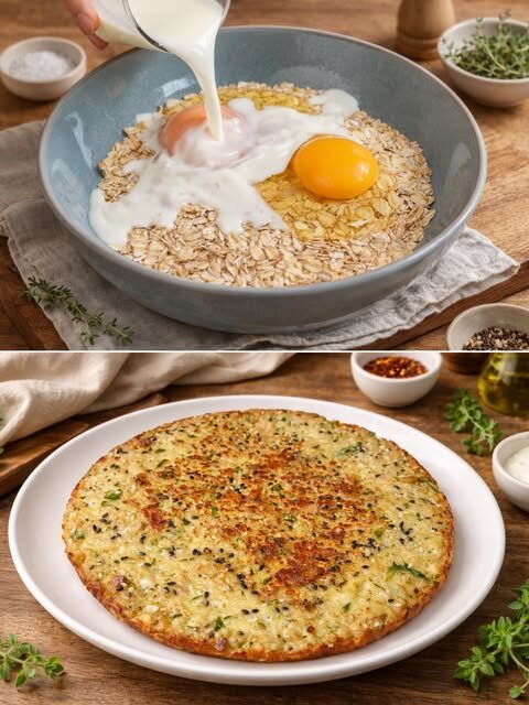 Crispy Tuna Oat Breakfast Skillet