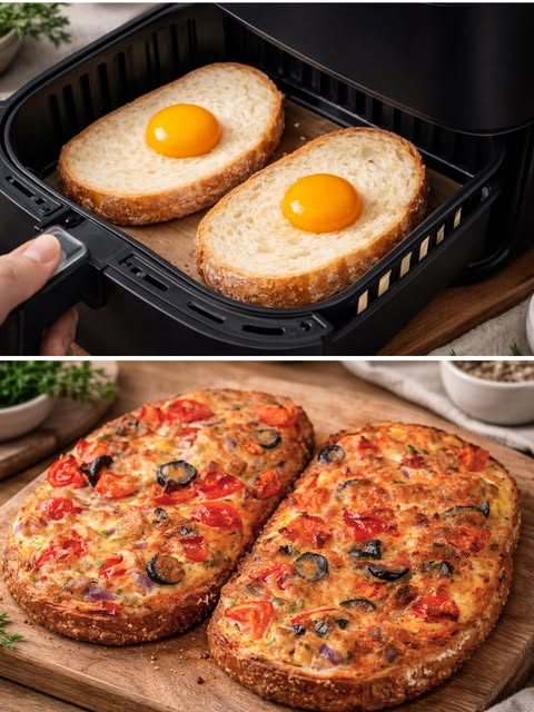 Easy Air Fryer Tuna Toast