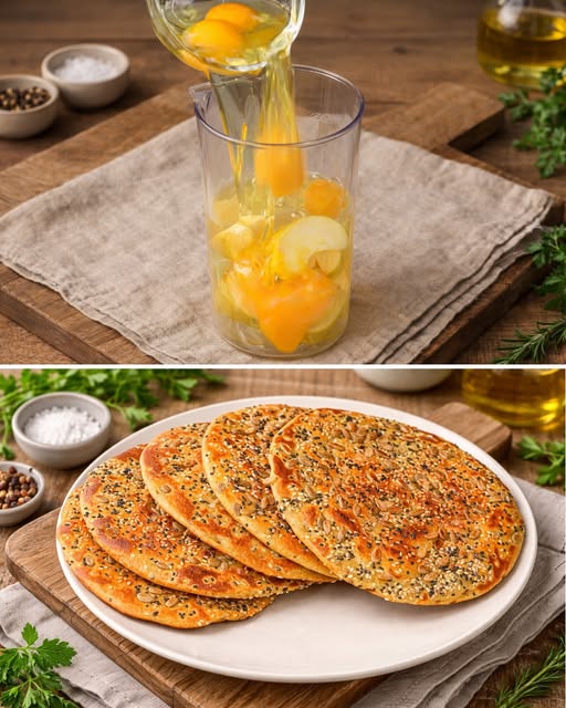 Golden Apple Oat Skillet Flatbread