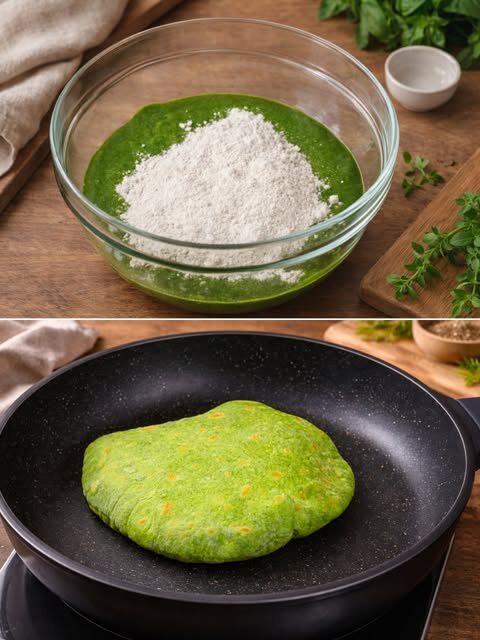 Green Garden Oat Flatbreads