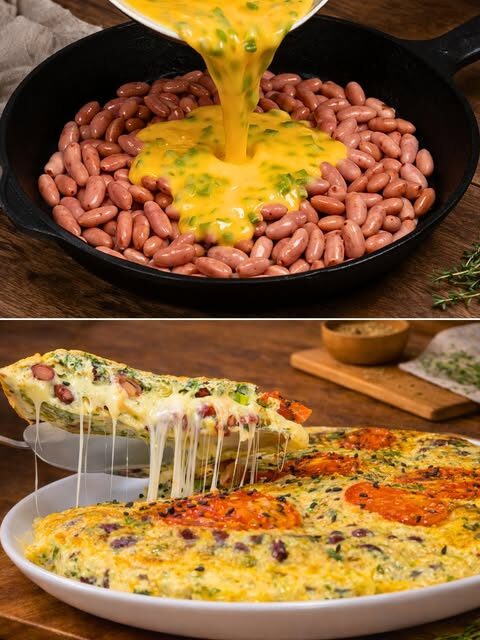Mediterranean Egg & Bean Garden Skillet