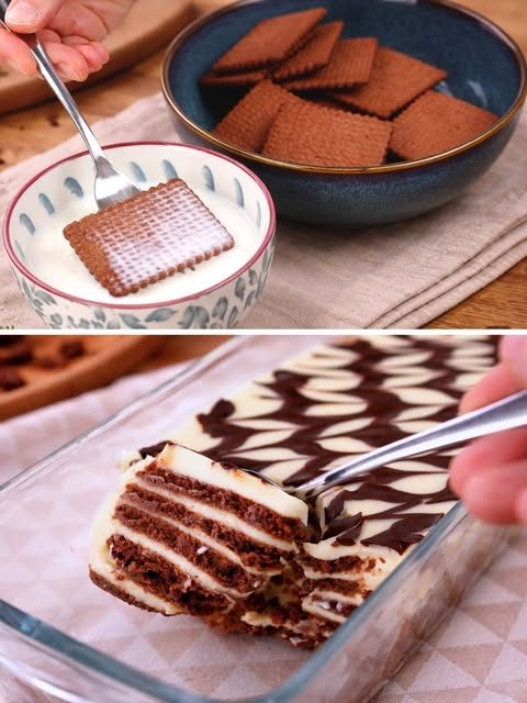 Silky Biscuit Custard Torte