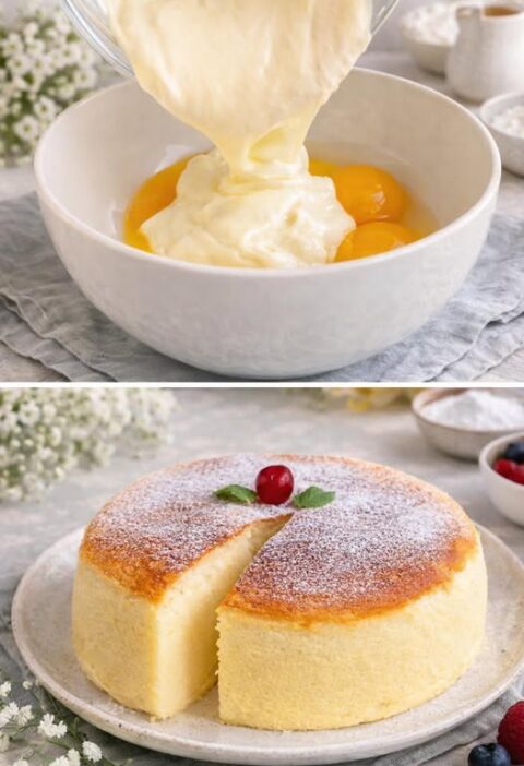 Silky Cloud Yogurt Soufflé Cake