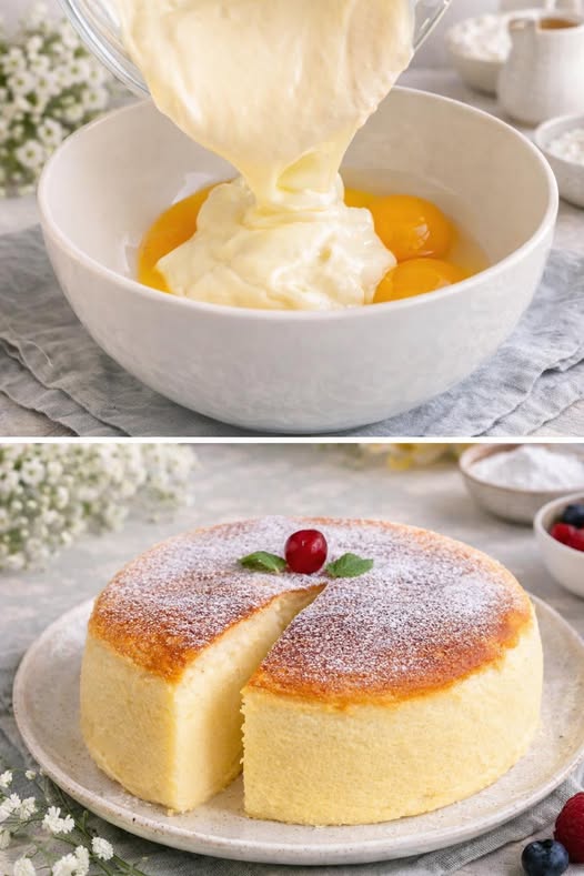 Silky Cloud Yogurt Soufflé Cake