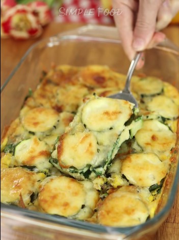 Zucchini, Spinach & Egg Bake