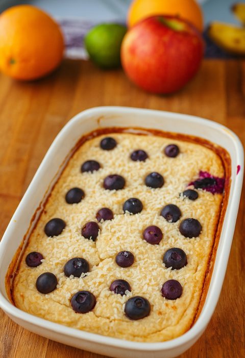 Blueberry Dream Oatmeal Cake