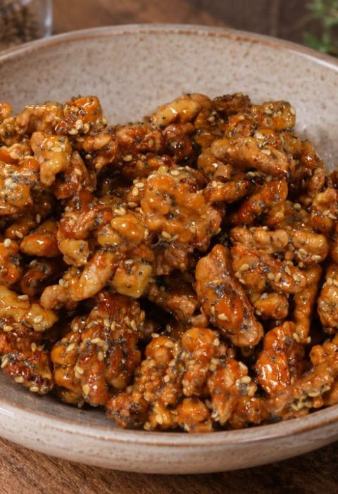 Air Fryer Honey Walnut Bites