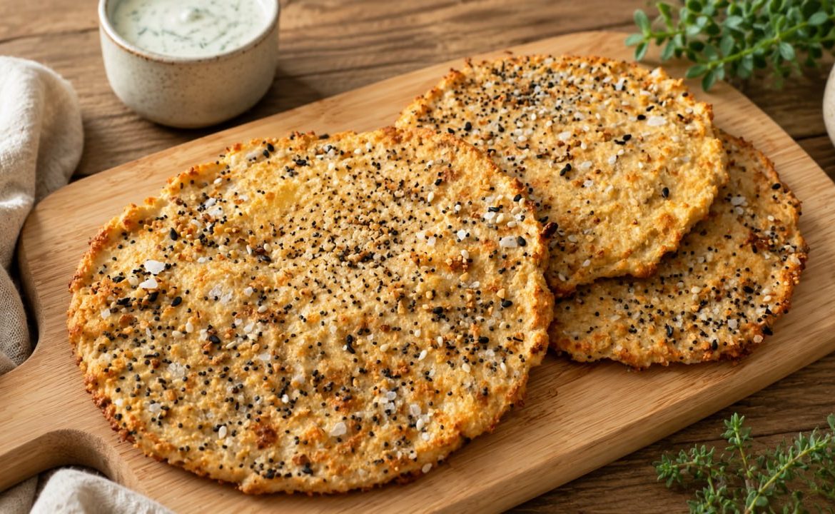 Baked Cottage Cheese Oat Patties with Yogurt Sauce