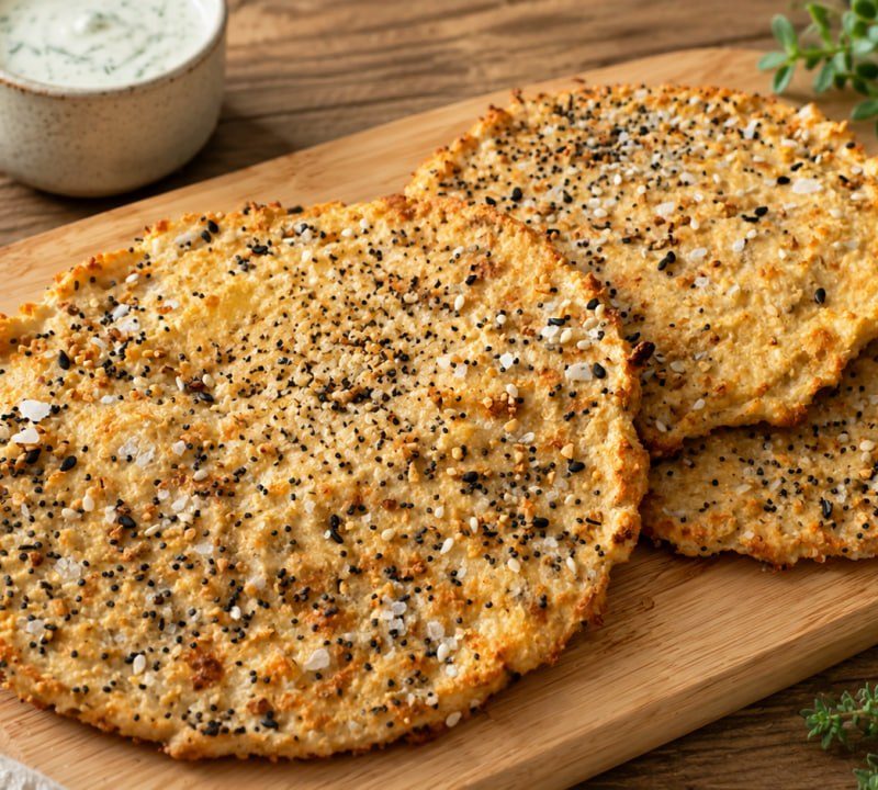 Baked Cottage Cheese Oat Patties with Yogurt Sauce