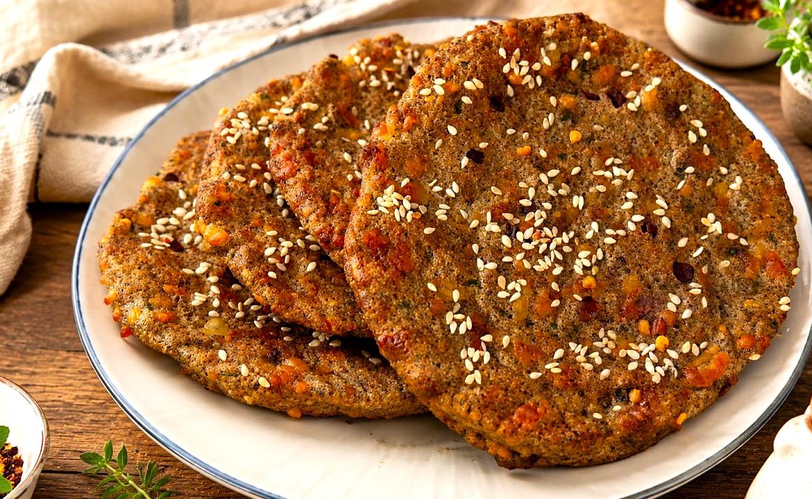 Chia Yogurt Mozzarella Flatbreads