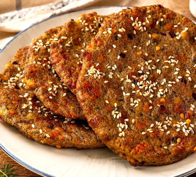 Chia Yogurt Mozzarella Flatbreads
