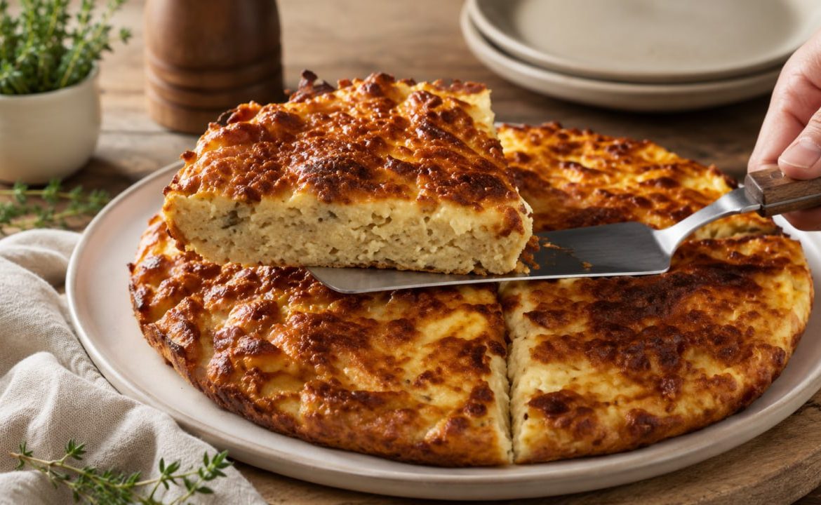 Eggs, Oatmeal & Mozzarella Bake