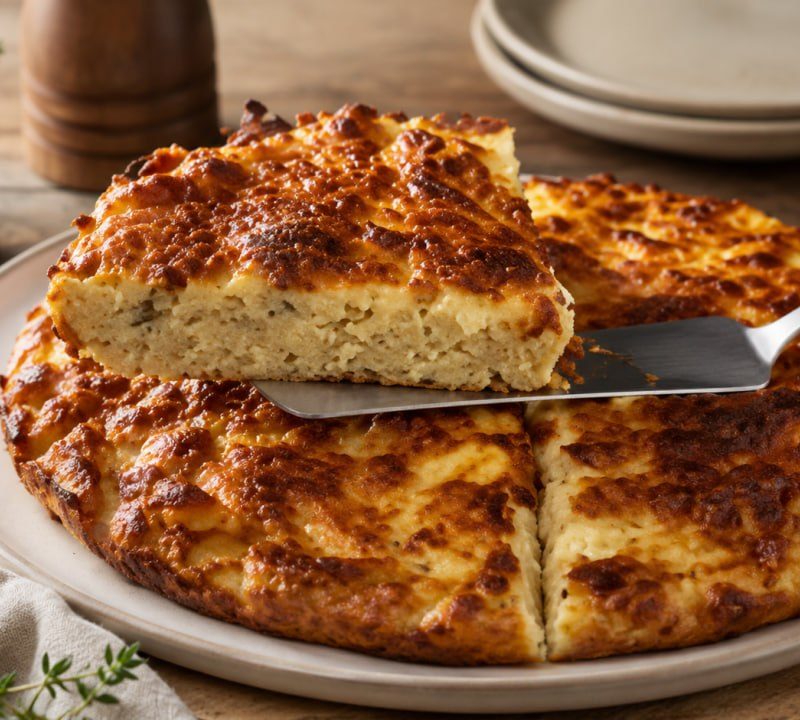 Eggs, Oatmeal & Mozzarella Bake