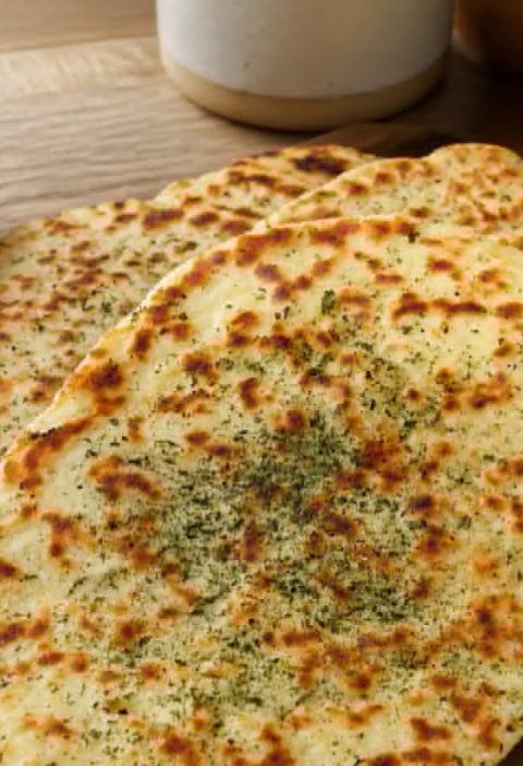 Golden Skillet Garlic Yogurt Flatbreads
