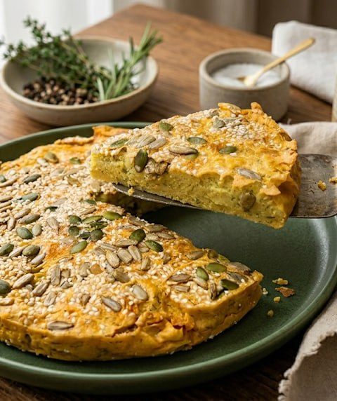 Herbed Red Lentil Air Fryer Loaf