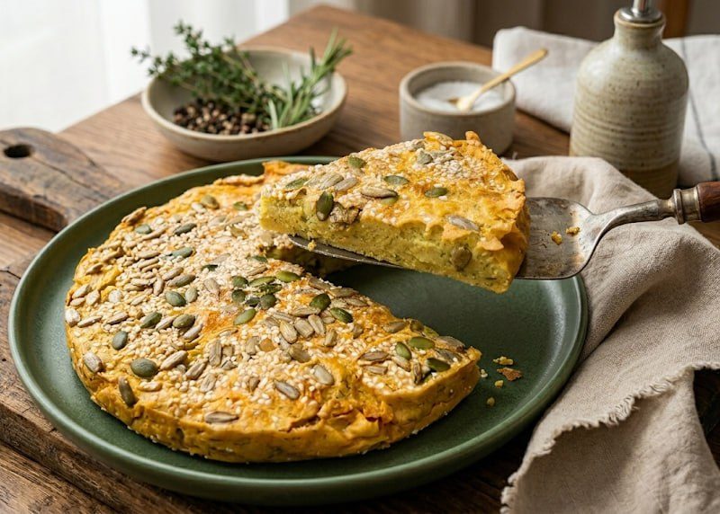 Herbed Red Lentil Air Fryer Loaf
