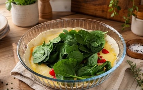 Tortilla Quiche Bake