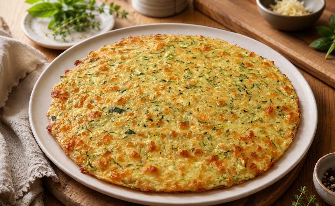 Zucchini, Oat & Cheese Bake
