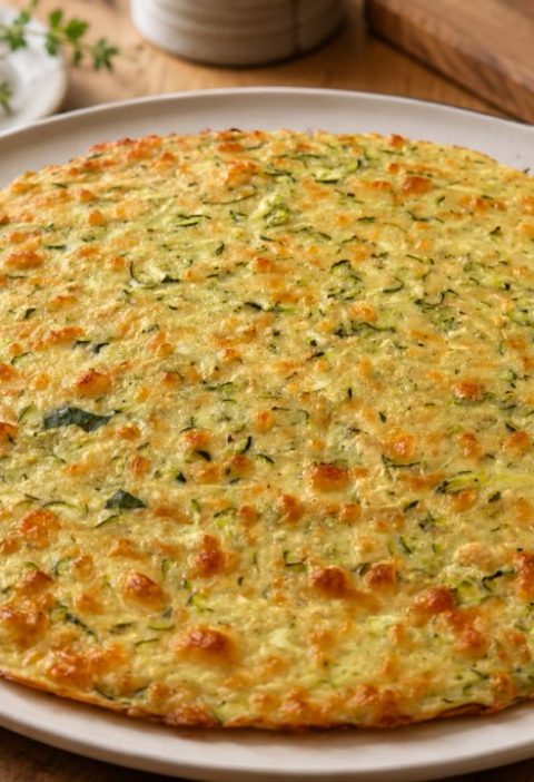 Zucchini, Oat & Cheese Bake