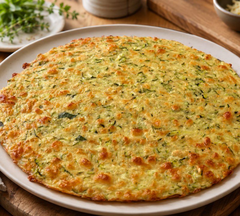 Zucchini, Oat & Cheese Bake