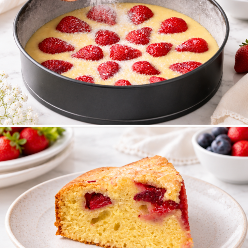 Fluffy Strawberry Cake