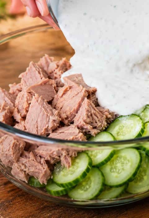 Cucumber Tuna Egg Salad