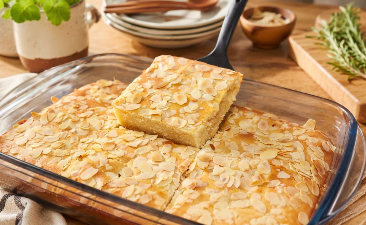 Caramelised Orchard Apple Almond Cake