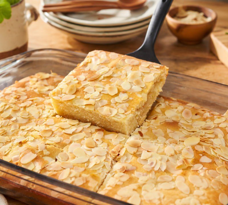 Caramelised Orchard Apple Almond Cake