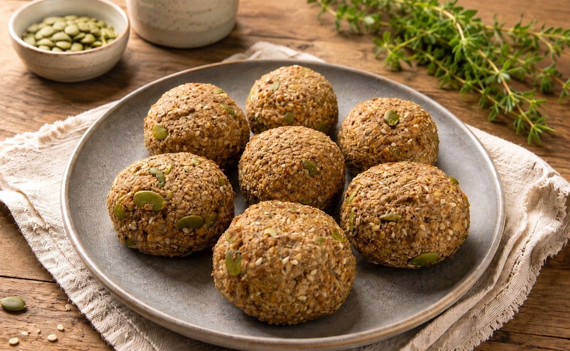 Golden Walnut Banana Seed Cookies