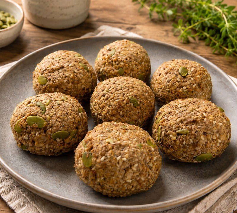 Golden Walnut Banana Seed Cookies