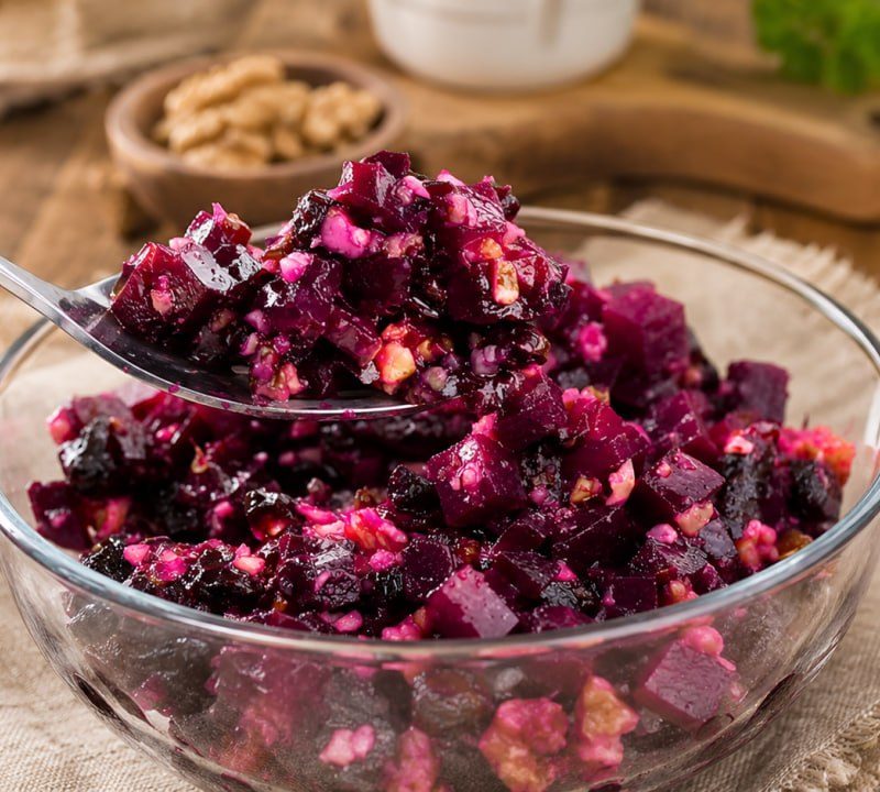 Beetroot, Walnut, Prune and Honey Salad