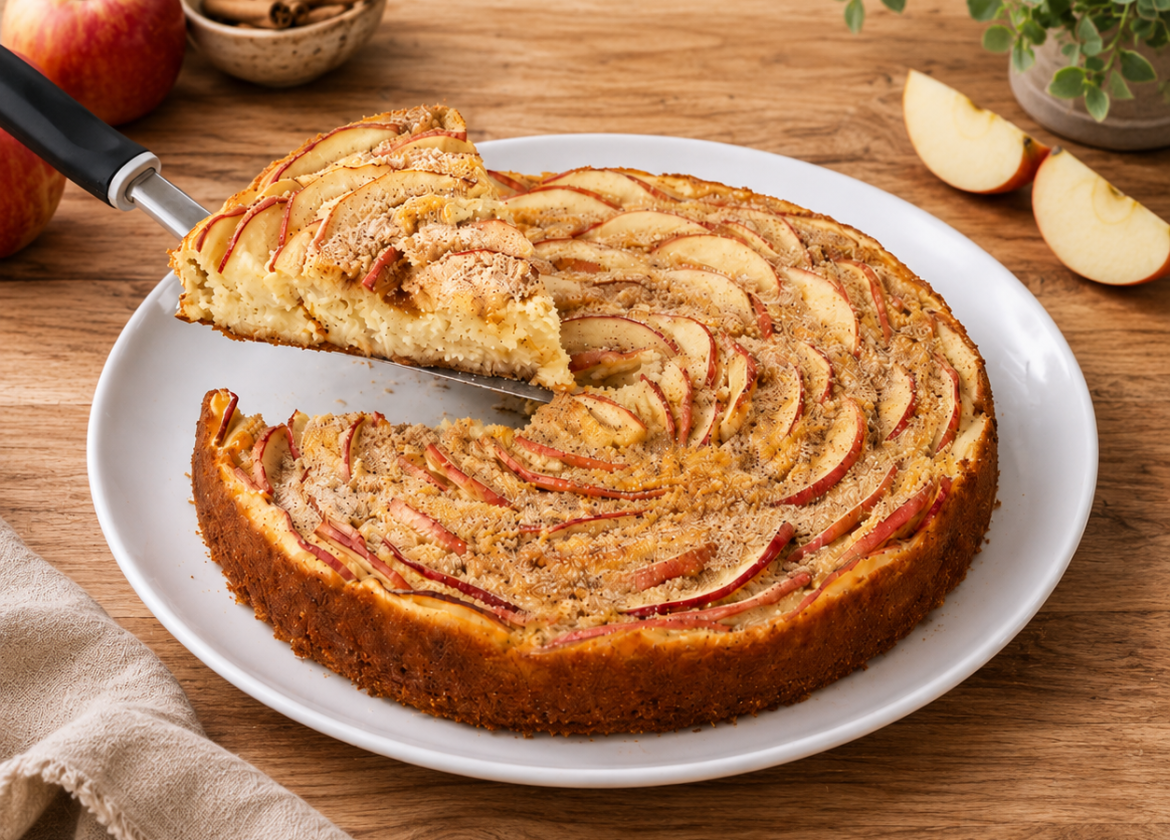 Easy Apple Rose Yogurt Cake