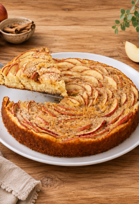 Easy Apple Rose Yogurt Cake