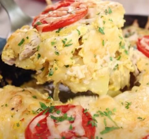 Creamy Greek Yogurt Chicken And Potato Bake