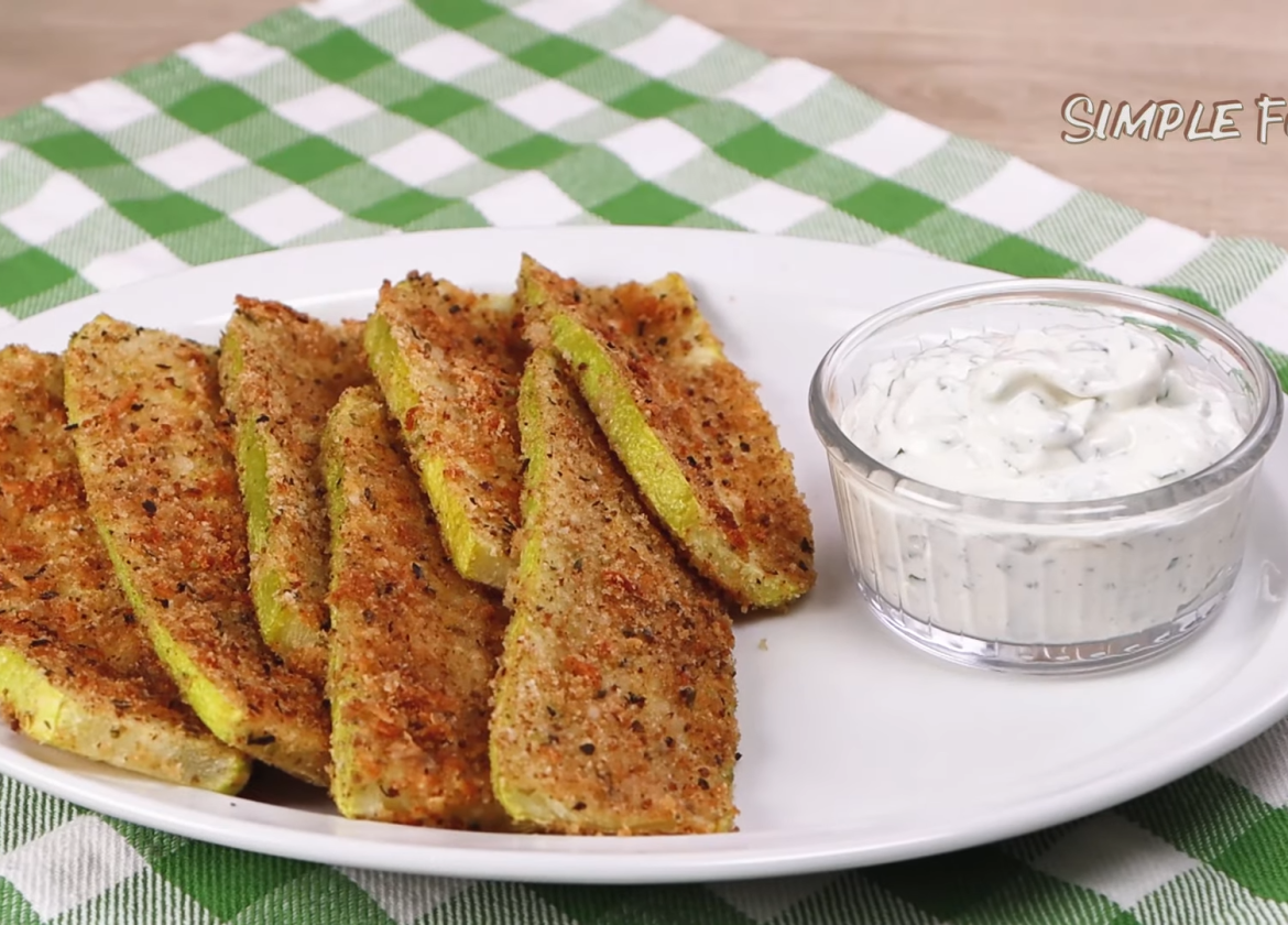Crispy Parmesan Zucchini Slices