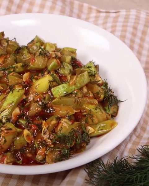Warm Zucchini Herb Salad