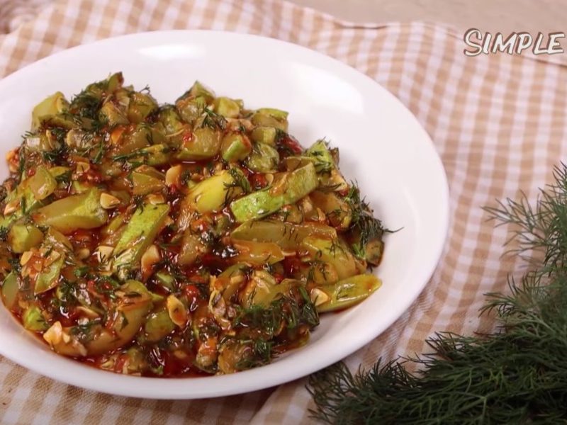 Warm Zucchini Herb Salad