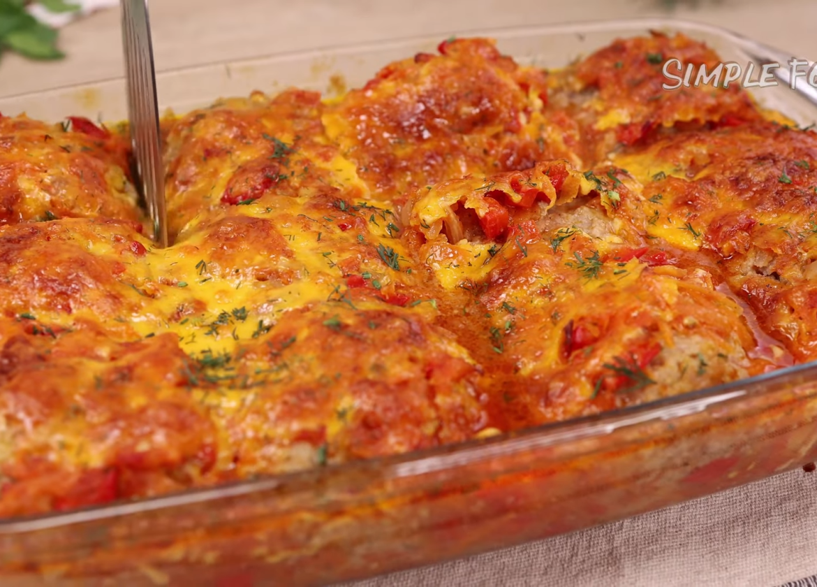 Baked Meatballs In Rustic Vegetable Sauce