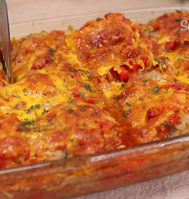 Baked Meatballs In Rustic Vegetable Sauce