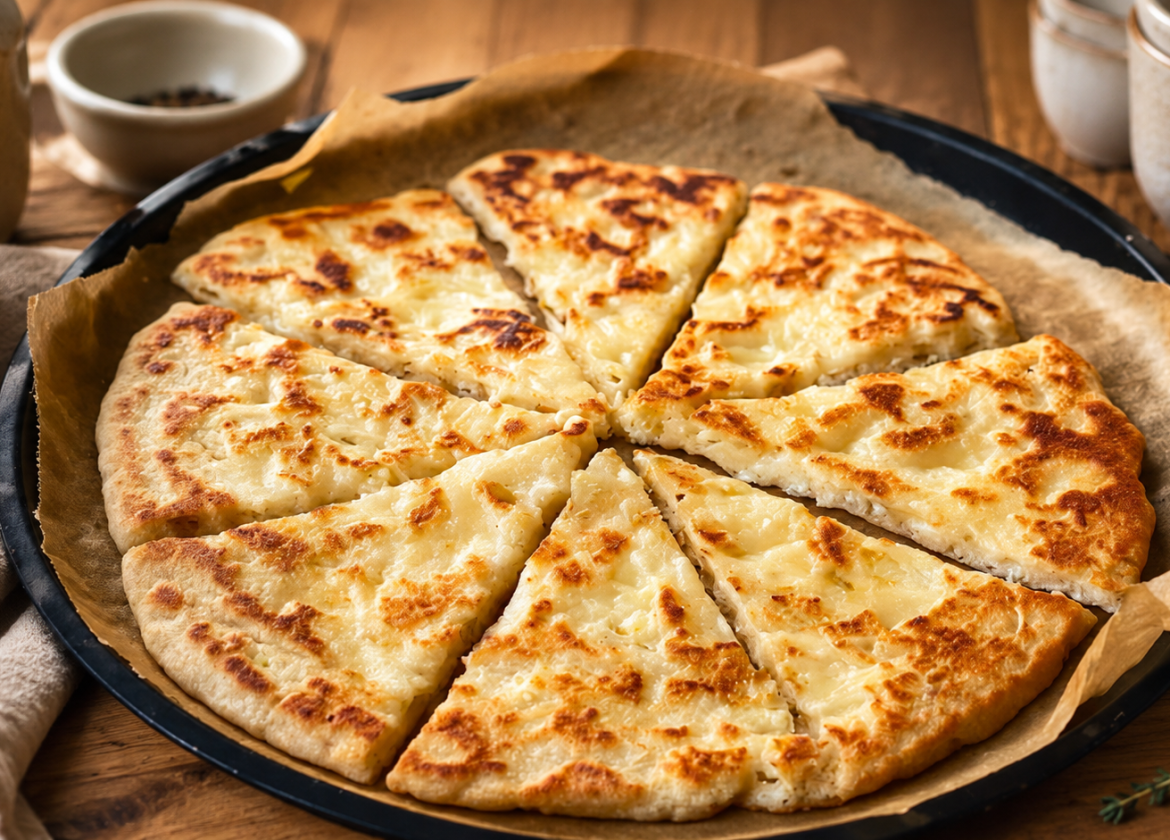 Savoury Oat and Onion Skillet with Mozzarella