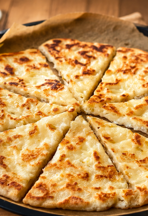 Savoury Oat and Onion Skillet with Mozzarella