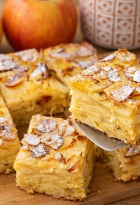 Apple Lemon Oat Cloud Bake with Greek Yogurt