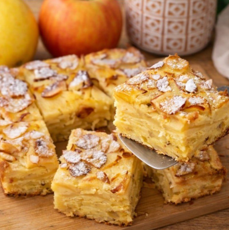 Apple Lemon Oat Cloud Bake with Greek Yogurt
