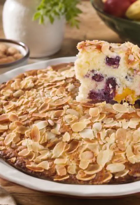 Golden Apricot & Blueberry Yoghurt Cake
